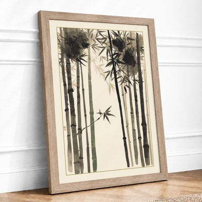 Bamboo Grove Japandi - Framed Print