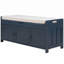 Banc de rangement rembourré avec armoire-381537197