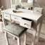 Glassell Dressing Table with Mirror-581323536