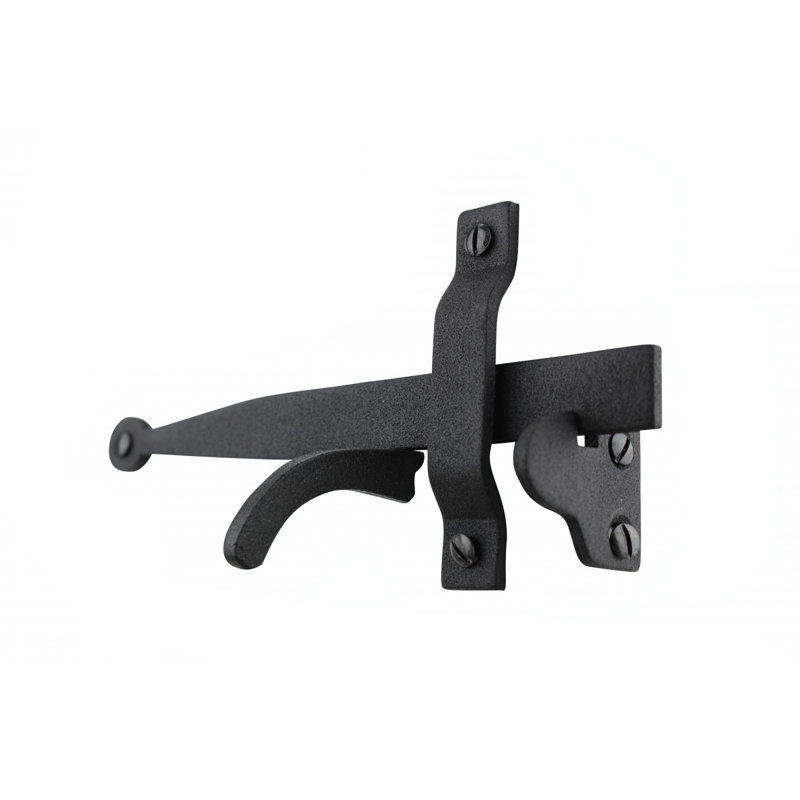 Black Cast Iron Norfolk Door and Gate Thumb Latch 8"