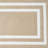 Double Border Machine Tufted Performance Beige/White Rug-120128994