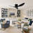 40-Inch Flush Mount Low Profile Ceiling Fan Without Light with Remote Control, 6-Speed Quiet Reversible DC Motor