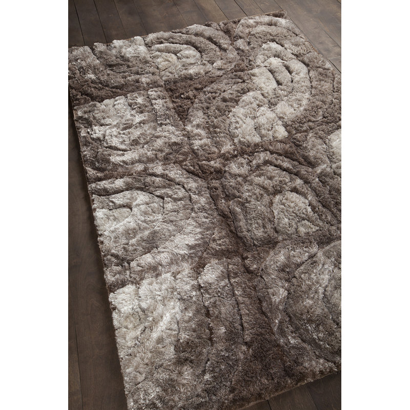 Flemish Shag Beige Area Rug, 5' x 7'6"