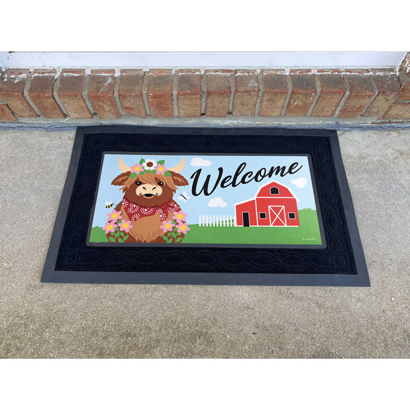Paillasson Welcome Highland Cow