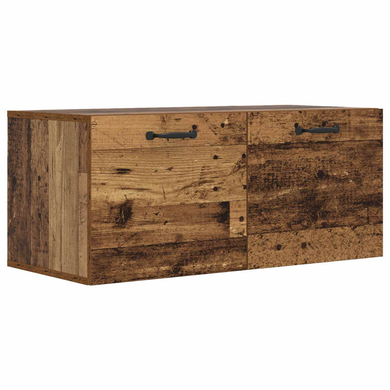  Wall Cabinet Hanging TV Unit Cupboard Storage Cabinet Engineered Wood
