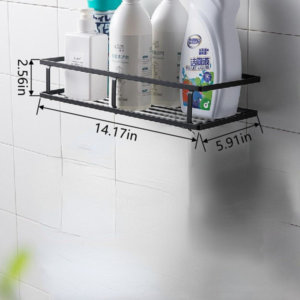 Rebrilliant Laleta Suction Shower Shelf & Reviews