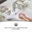 Pull Down Sprayer 8 Inch 3 Hole Bathroom Sink Faucet, 2 Handles Widespread Pull Out Bathroom Faucet, With Pop Up Drain And Water Supply Line-111285639