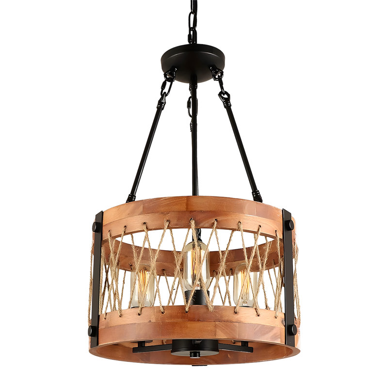 Luminaire lanterne ronde à 3 lumières Leota
