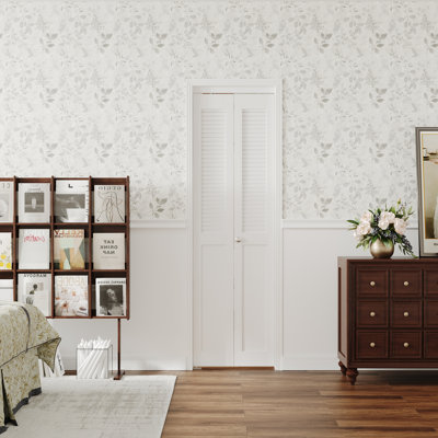 Double Doors Full Lite Mirrored Design Mutil Fold Interior Bifold Doors With Hardware Included