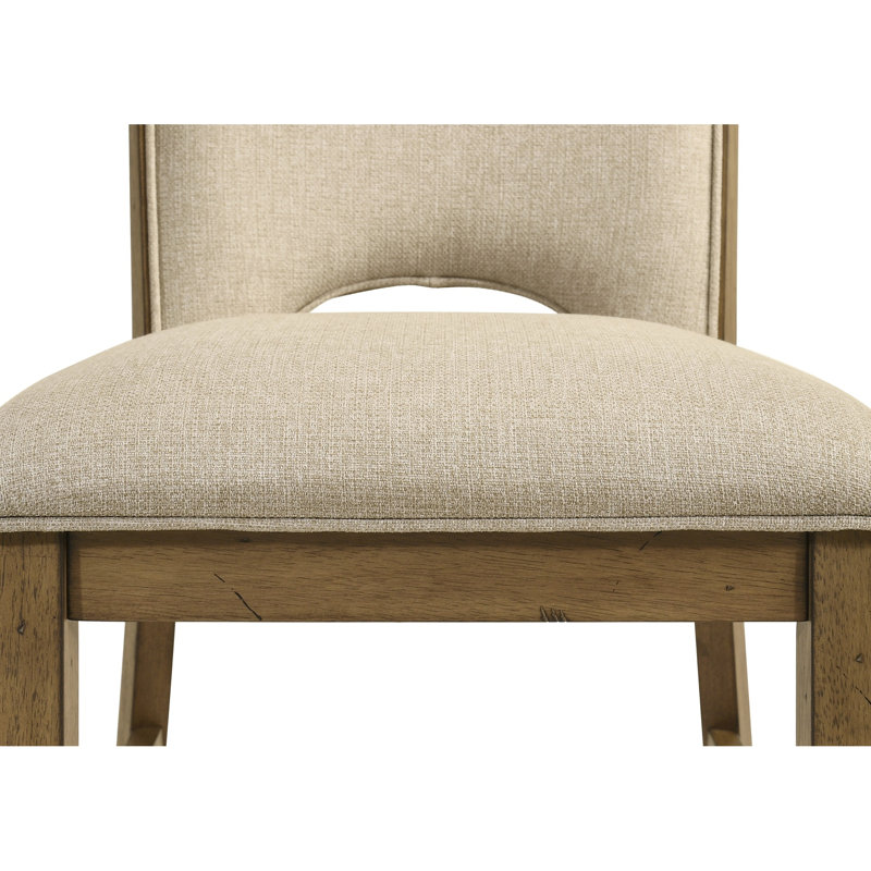 Ensemble de salle à manger 6 pièces comprenant une table extensible de 45 cm, un plateau rectangulaire style planches, une chaise rembourrée et un banc, ainsi que des meubles de salon en bois.