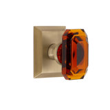Grandeur Concealed Screw Mechanism Geometric Knob with Square Rosette