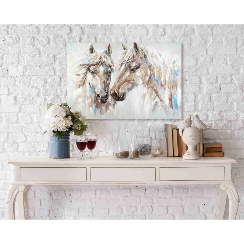 Kaylle Shining Horses - impression sur toile tendue, H 16 po x l 24 po x P 1,5 po