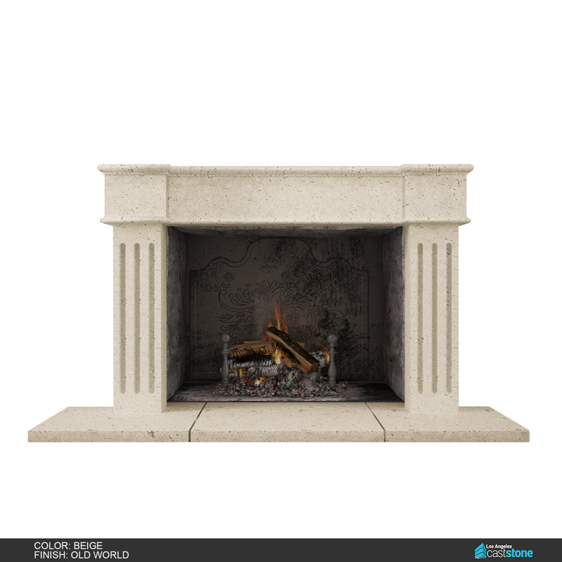 Great Hayk Fireplace Surround, Old World Beige