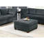 Canapé modulaire contemporain 7 pièces pour salon, chenille grise, 3 canapés d'angle, 1 chaise sans accoudoirs, 1 dossier classique, revêtement en chenille, design moderne 3x