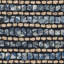 Tapis bleu en coton / jute tissé à la main à rayures Doleman-2117637262