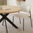 46.4" Round Table Set Of 4 , Modern Kitchen Table Set, Mdf Dining Table With Dining Chairs-1402812779