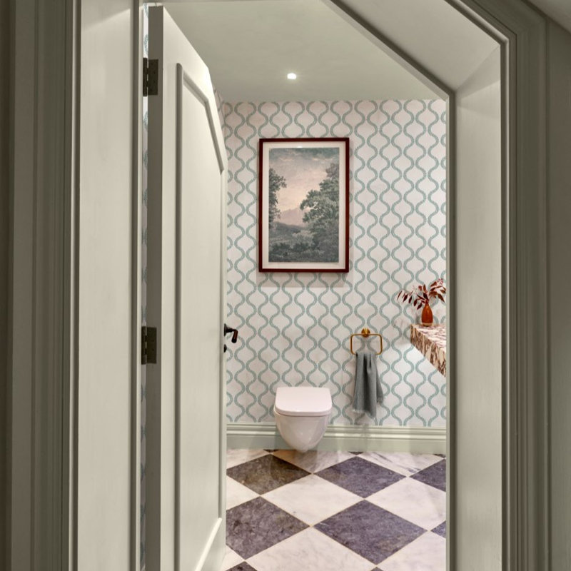 Laurel Leaf Trellis Mist Wallpaper, Laurel Leaf Trellis Mist Wallpaper