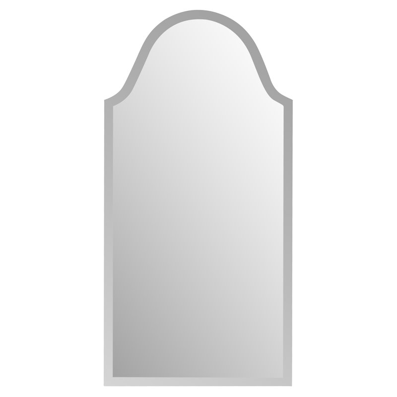 Arch Mirror with Hooks, 40" H x 20" W