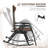 Set Of 2 Outdoor Rocking Chairs, Foldable Reclining Zero Gravity Lounge Rocker With Pillow, Cup & Phone Holder, Combo Design With Folding Legs(Rocking Chair)