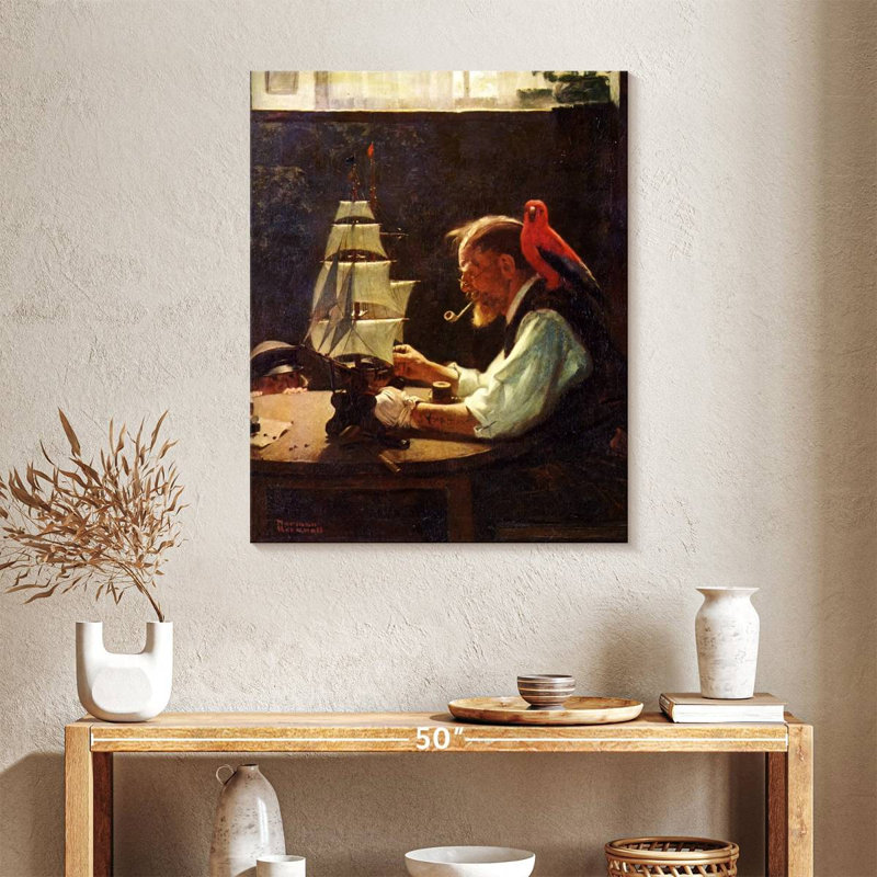 Pour un bon garçon, H 35 po x l 28 po