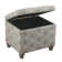 Repose-pieds rectangulaire avec rangement en polyester 22 po Arath
