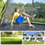 Songmics ft Round Backyard Trampoline with Safety Enclosure-56459788