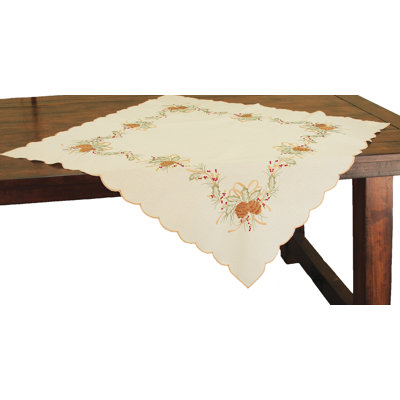 Surmatelas de table brodé Classic Pine Cone