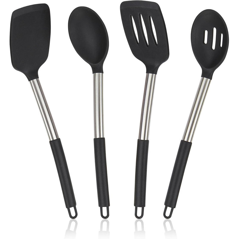 Ensemble d'ustensiles en silicone 4 pièces