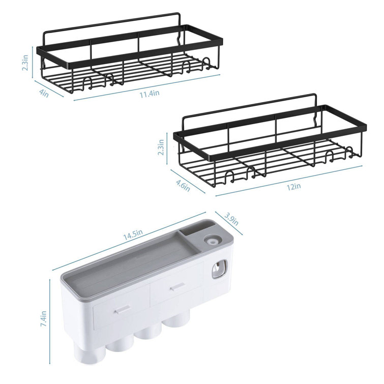 Rebrilliant Abram Adhesive Shower Shelf & Reviews