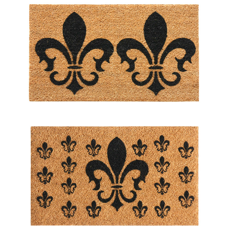 Ensemble de 2 fleurs 18 po Torain x 30 po Ensemble de tapis d'extérieur antidérapant