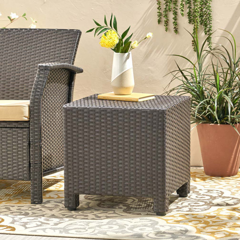 Outdoor Wicker Rattan Side Table