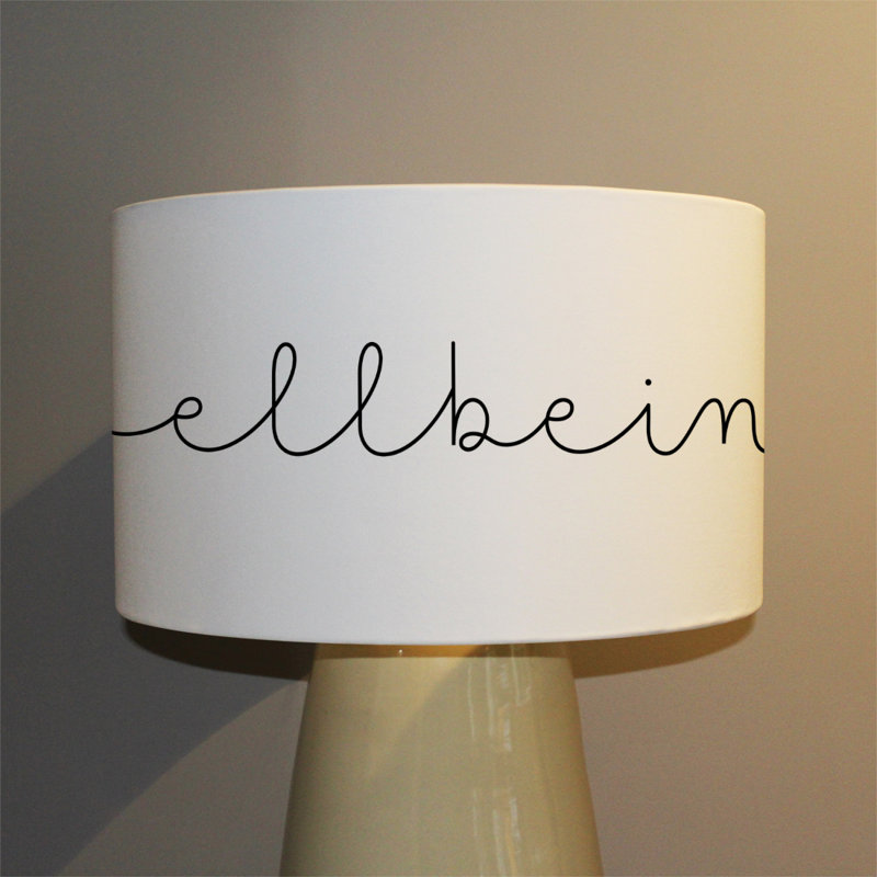 22cm H Canvas Drum Pendant Shade ( Clip On )