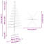 Wooden Christmas Tree with Stand Brown Bamboo-1332313354