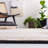 Lacourtney Natural Fiber Hand Woven Jute/Wool/Cotton Geometric Rug in Natural/Ivory-133247784