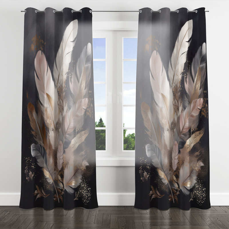 Anariah - Modern Velvet Grommet Curtain - Room Darkening - 1 panel, 52" W x 90" L, Silver Grommets