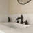 Deluge Waterfall Oil-Rubbed Bronze Widespread 3-Hole, 2-Handle Bathroom Sink Faucet With Drain Assembly