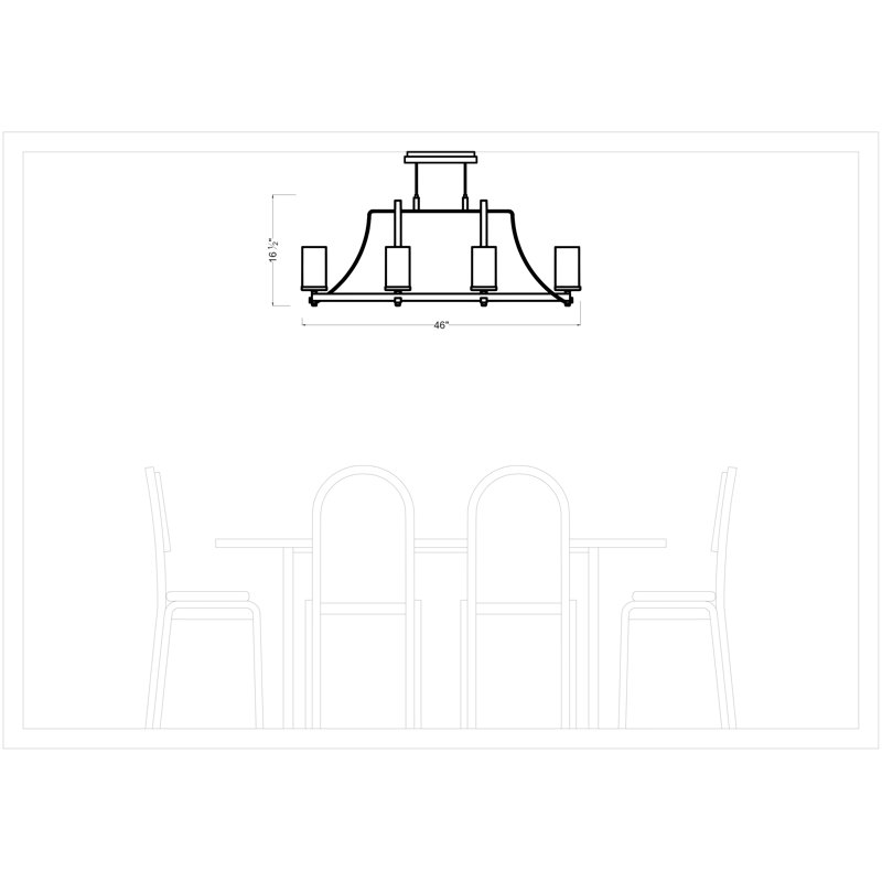 Angelo 8 Light Kitchen Island Pendant