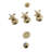 Kingston Brass Millennium Three-Handle Vertical Spray Bidet Faucet with Brass Pop-Up-74417235