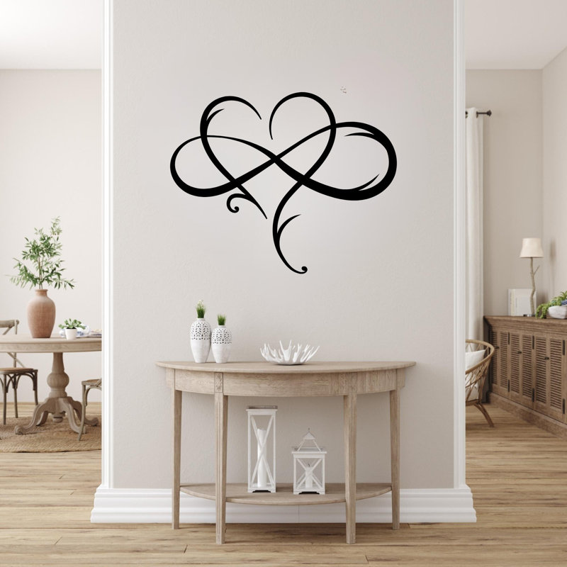 Metal Infinity Love Sign, 24" H x 30" W x 0.1" D