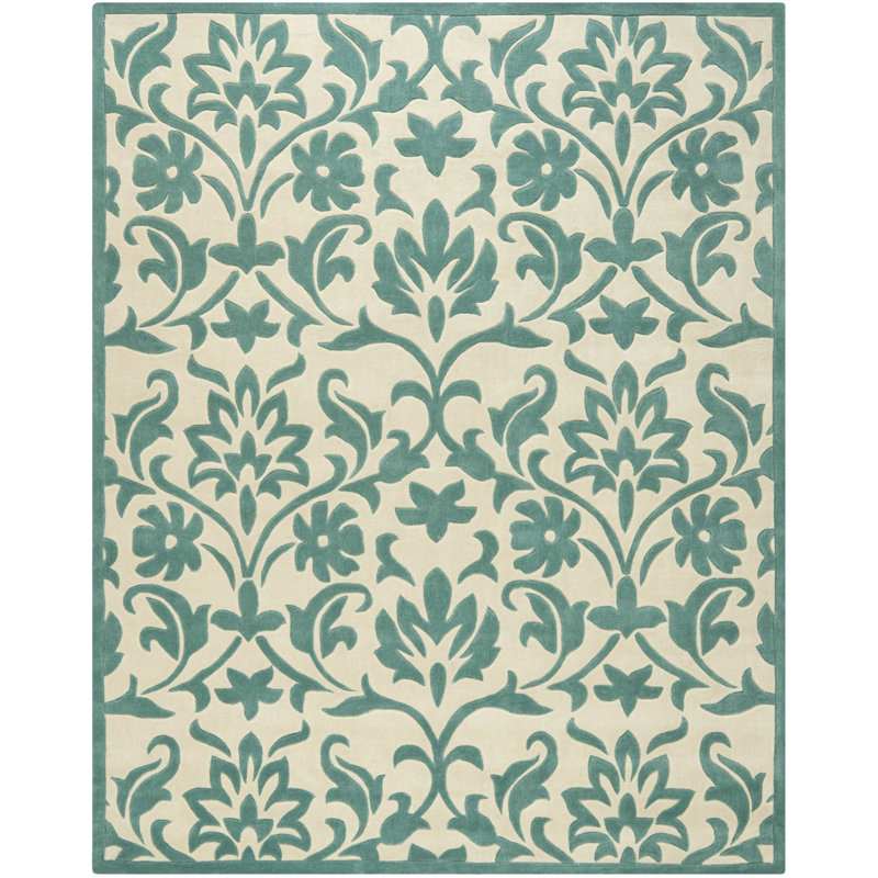 Tapis à motif floral touffeté à la main Modern Art