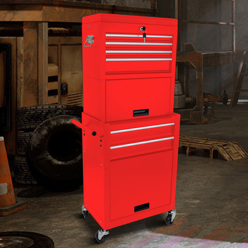 Rangement de 20,87 po sur le chantier, Rouge