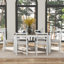 Ensemble de table de salle à manger 7 pièces avec rallonge 12 po et 2 tiroirs, 6 chaises avec coussin moelleux-65080713