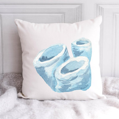 Camoni Cotton / Polyester Blend Reversible Throw Pillow