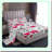 Romantic Hearts Bedding Set - Love Theme 4pcs Sheet Set with Deep Pocket Fitted Sheet, Flat Sheet, 2 Pillowcases - Couples Room Decor-115841309