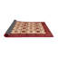 Tapis en laine beige / rouge-390728609