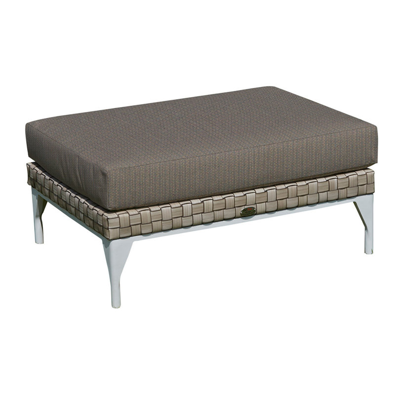 Brafta Outdoor Ottoman, Spectrum Graphite Sunbrella® Plainweave
