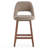 Mid-Century Modern Armless Upholstered Counter Stool-1757312362