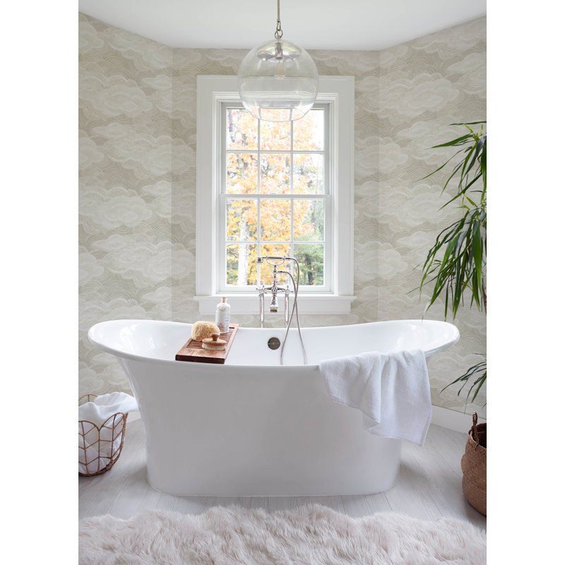 Chuk Abstract Wallpaper Roll, White