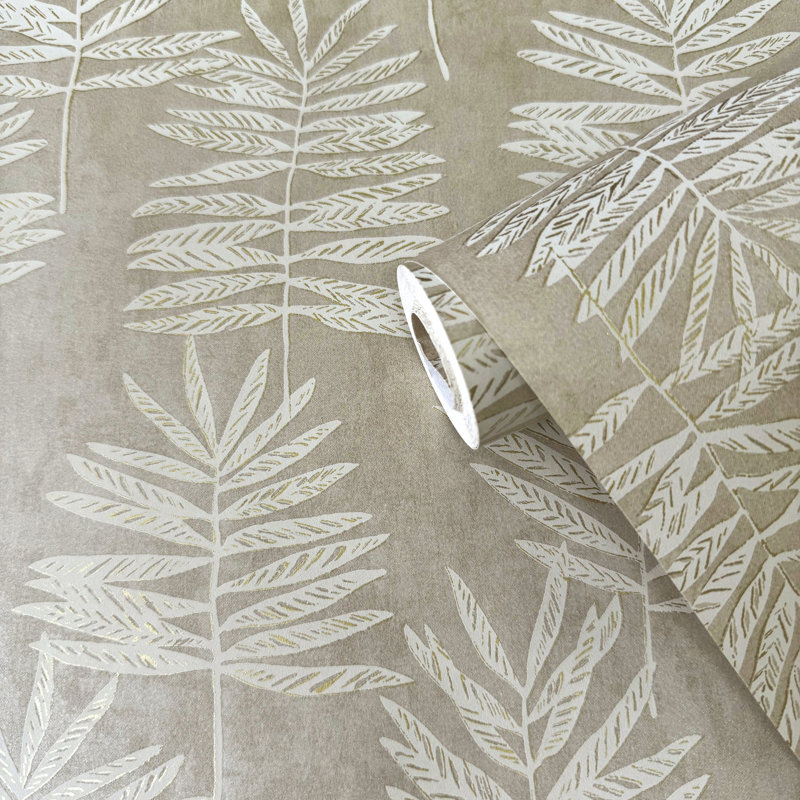 Zen 1000cm x 53cm Wallpaper Roll, Cream