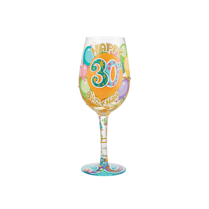 Verre à vin Lolita Happy 30th Birthday 9 po